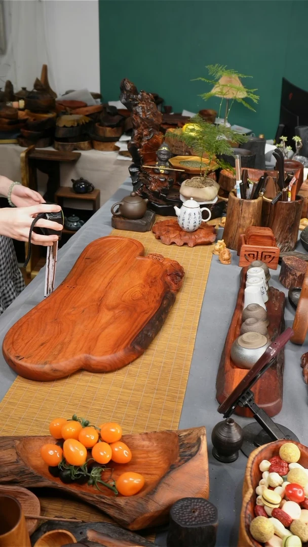 59-25-4缅甸花梨茶盘