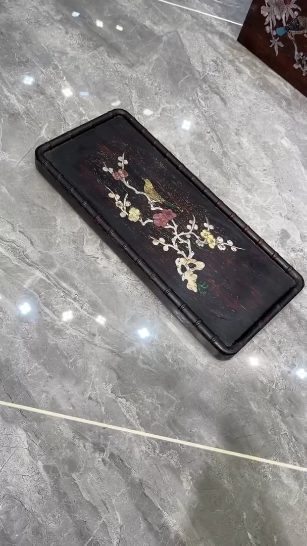 木喜鹊登梅长茶盘