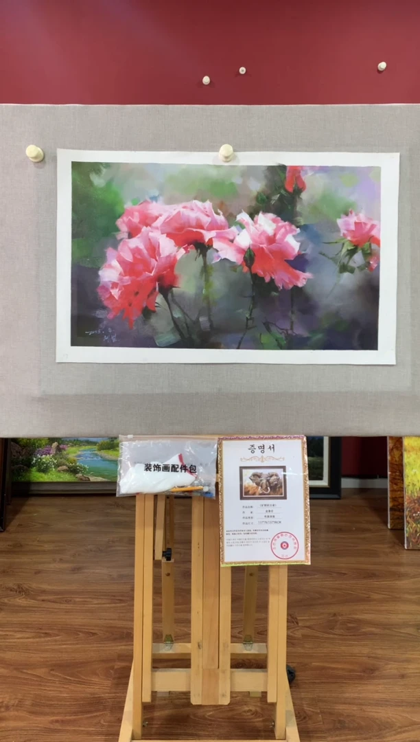 油画【76号】朝鲜原创手绘油画【功勋Ⅰ级画家丨孤品佳作】【顺丰包邮】