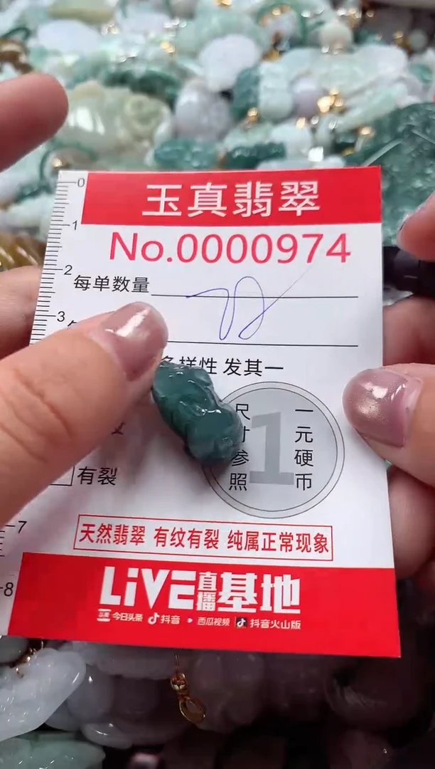 吊坠(不含链)未镶嵌翡翠0974