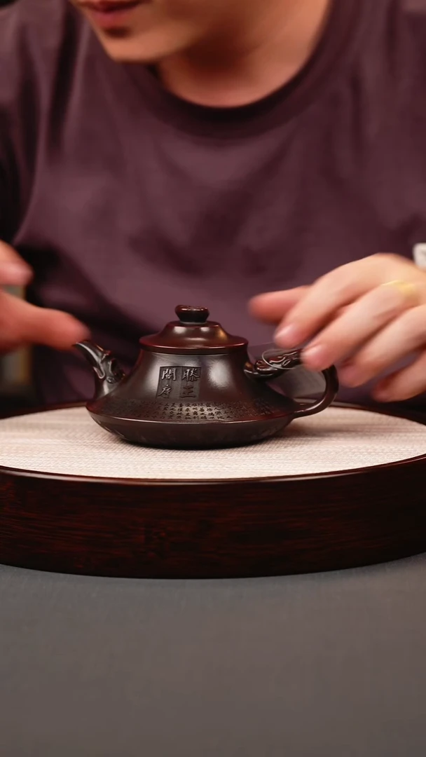 茶壶紫砂古红泥滕王阁云炉