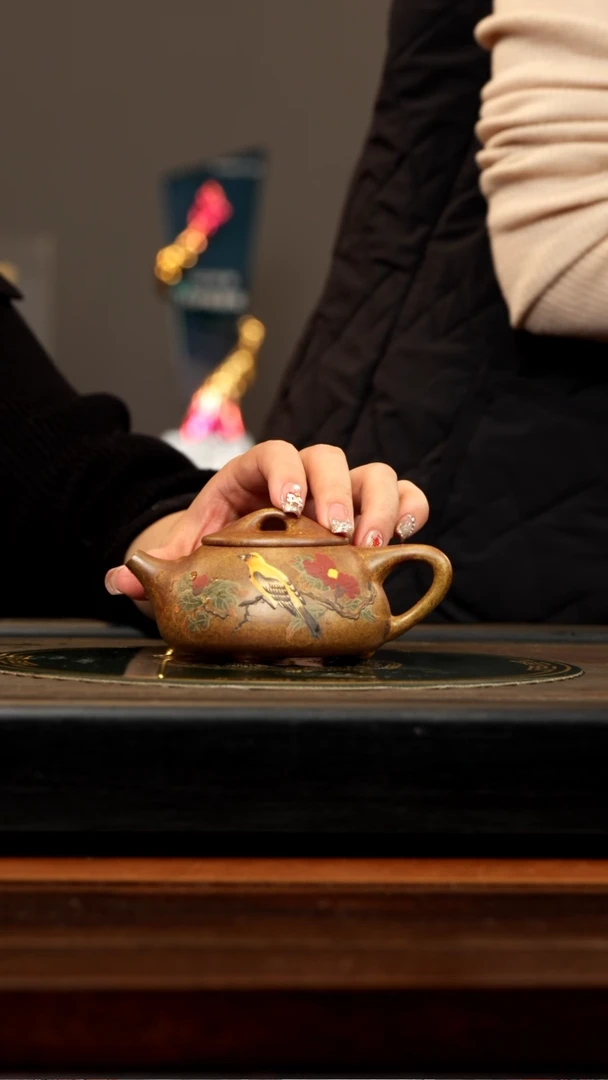 【闪购商品】紫砂茶壶YJB 柴烧 石瓢