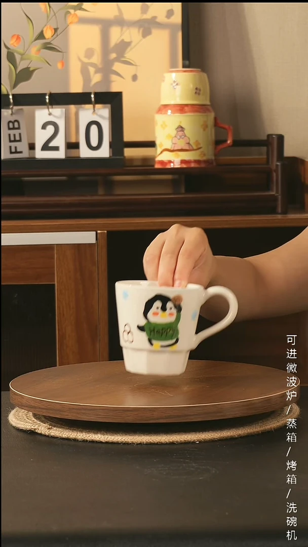陶瓷景德镇高温釉下彩纯手绘创意瓷