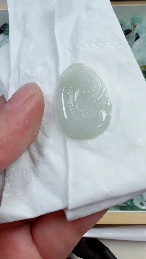 散珠翡翠395号，A货翡翠