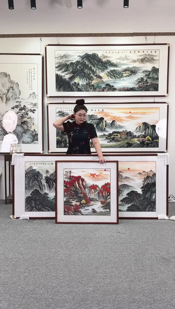 国画纯手绘80x80鸿运当头