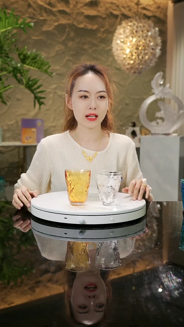 【闪购商品】瓷片设计款水杯摆件两只