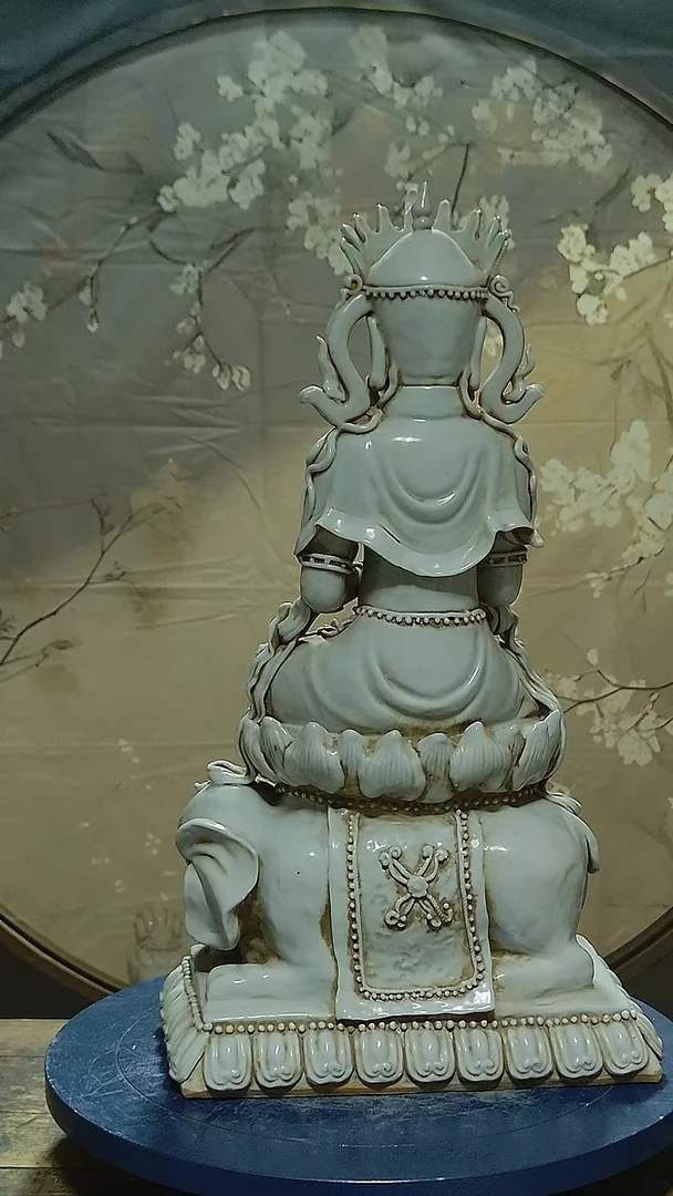 摆件安***茶湖田窑观音造像