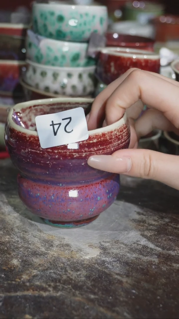 摆件精品窑变钧瓷茶器