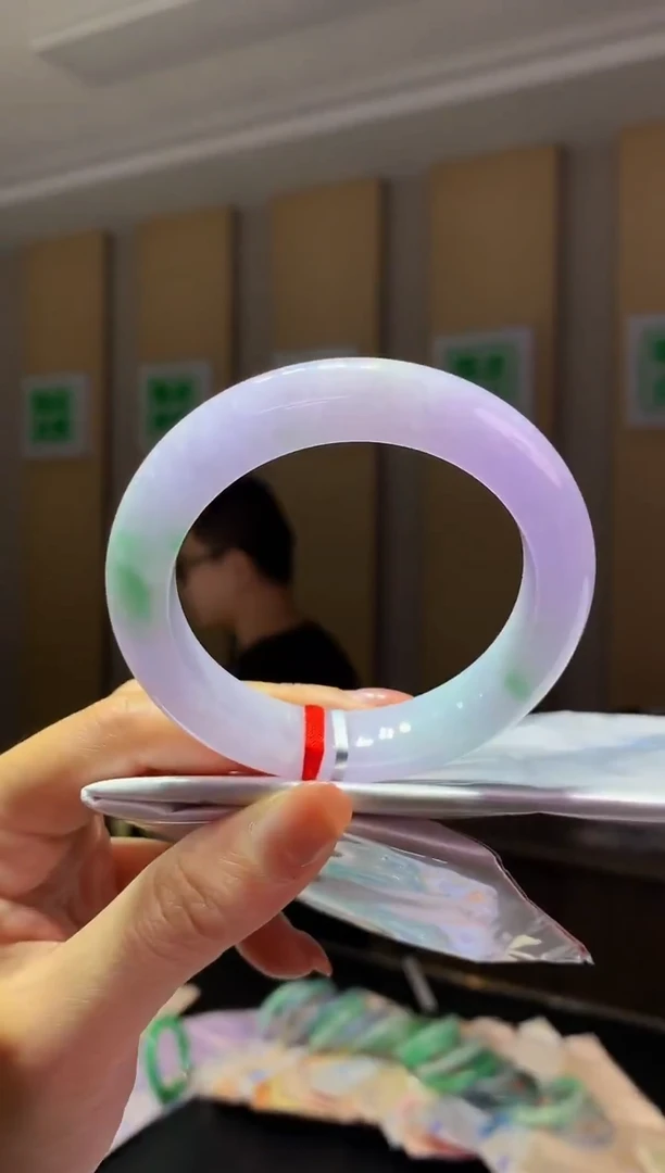 未镶嵌手镯翡翠-C62 圈口55.4