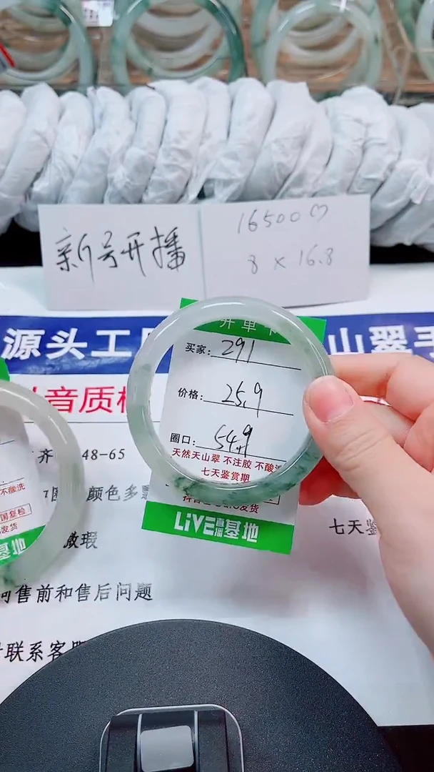 未镶嵌手镯石英质玉291-54/55