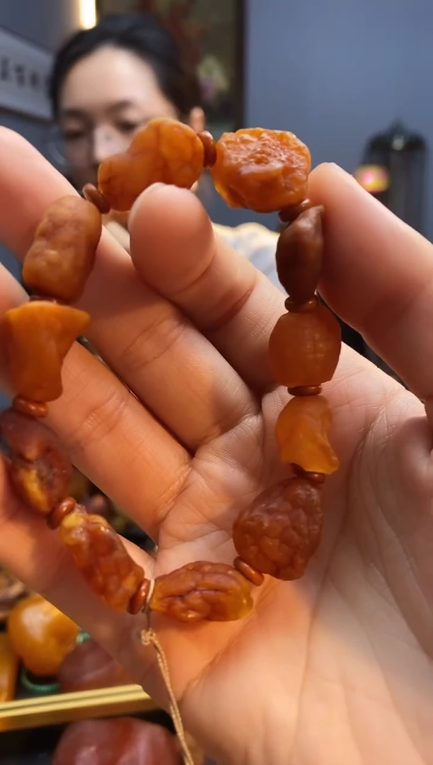 手链琥珀未镶嵌手串