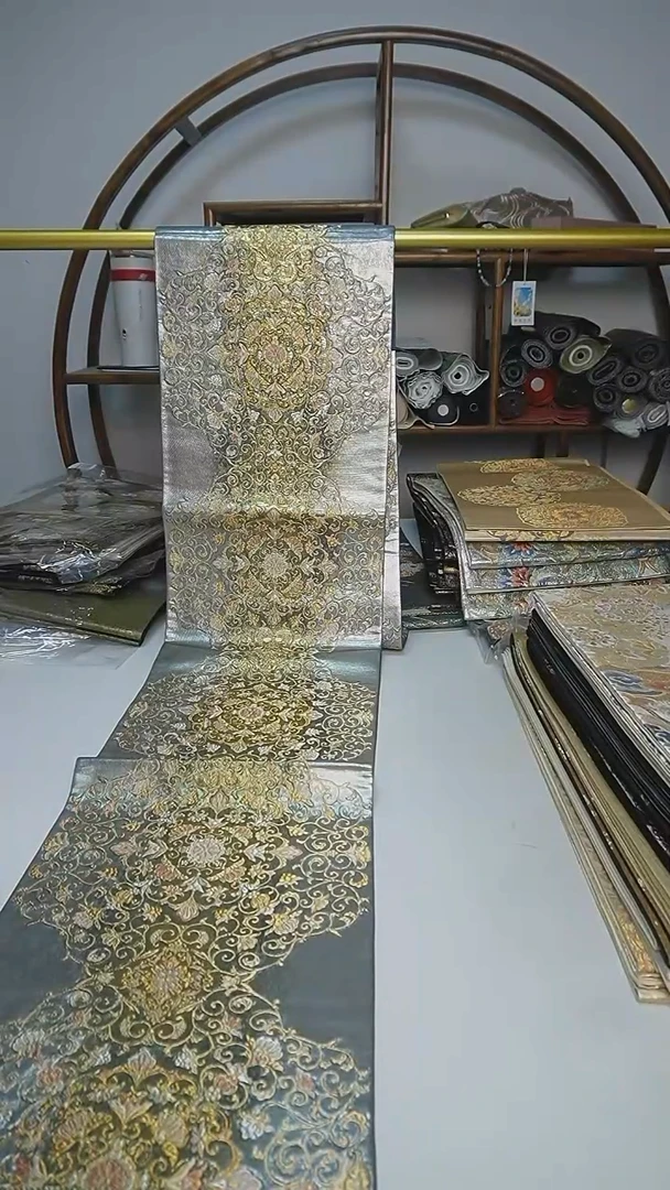 织绣137西阵织六通宝相花