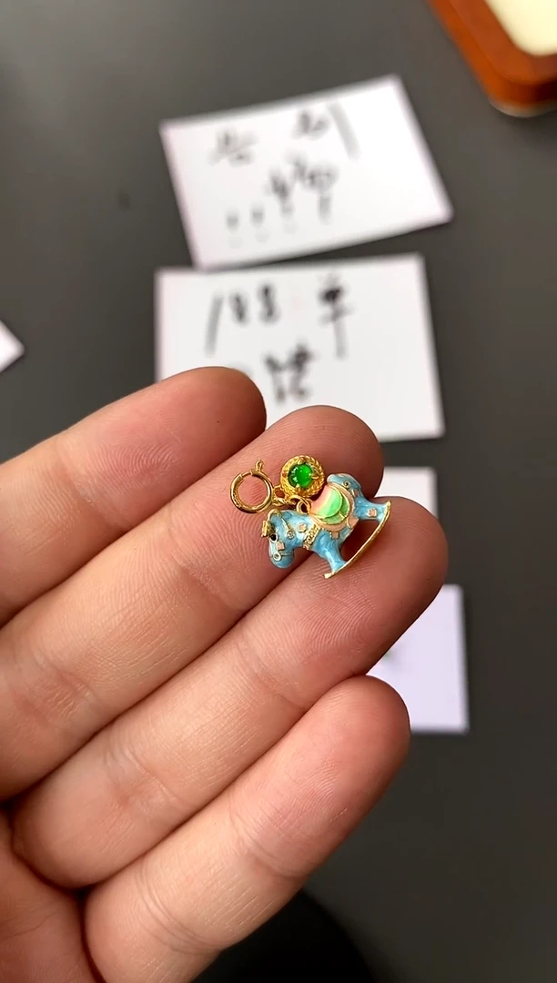 【闪购商品】翡翠颈饰银S925镀金镶嵌买断价 补