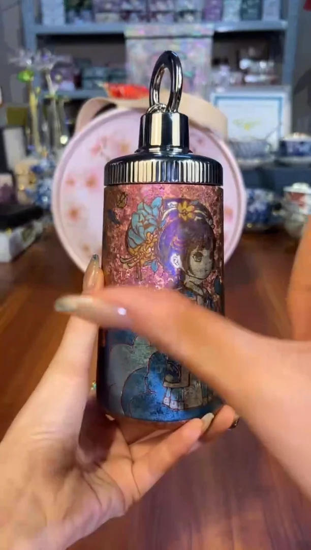 奥伯顿 花汐钛语随身杯