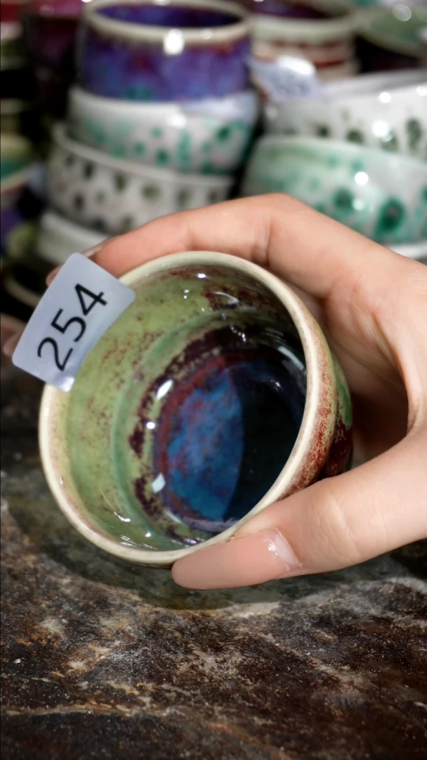 摆件精品窑变钧瓷茶器