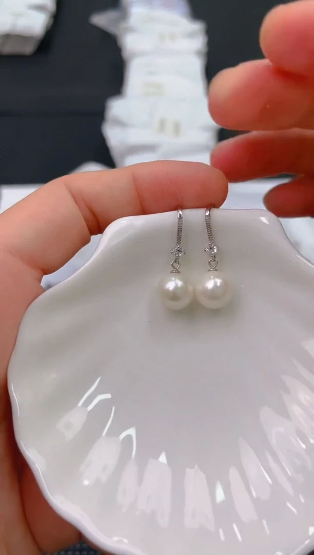 未镶嵌淡水珍珠耳饰ed1345