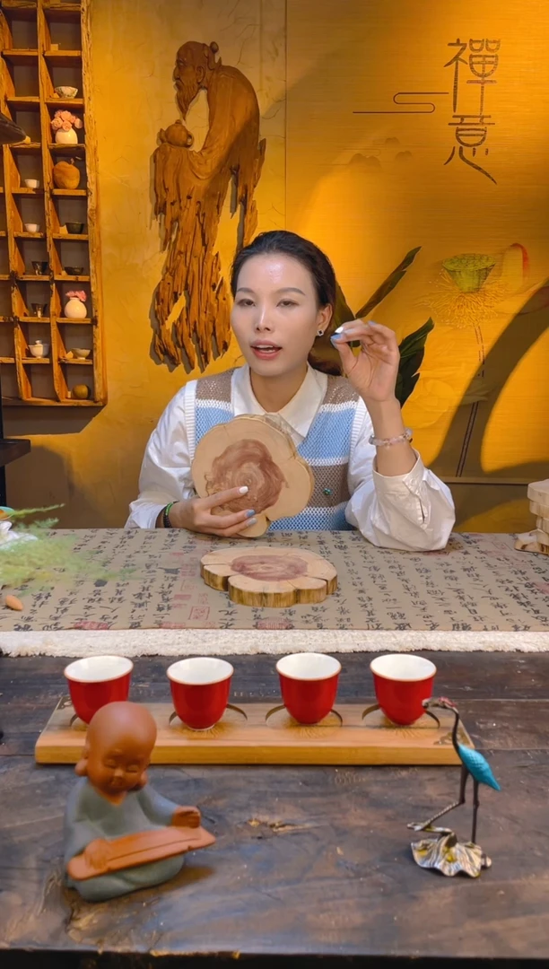 木崖柏壶承艺术摆件