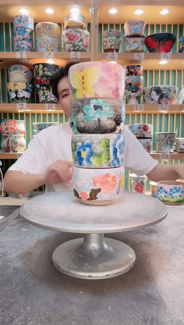 瓷片默认微瑕一物一拍1008-095-4个