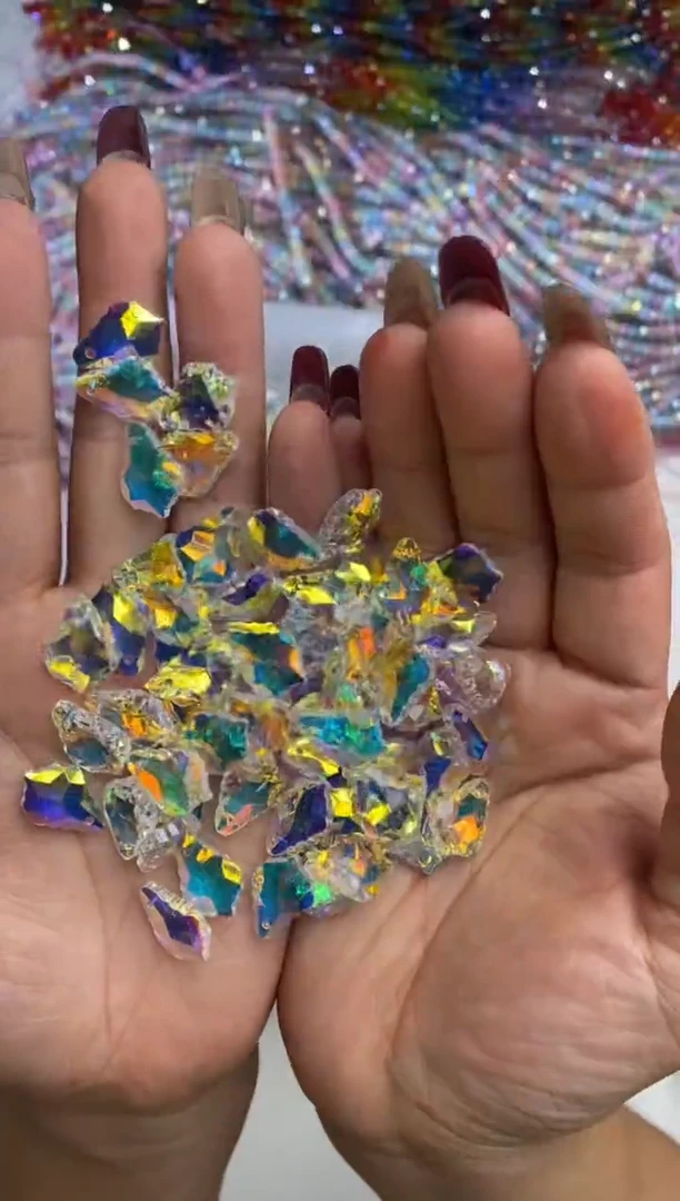 玻璃08147小枫叶36颗红顶色