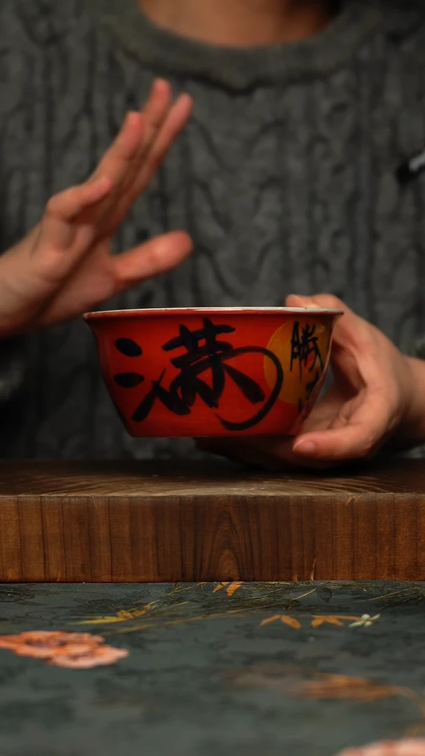 瓷片釉下彩手工手绘同款陶器