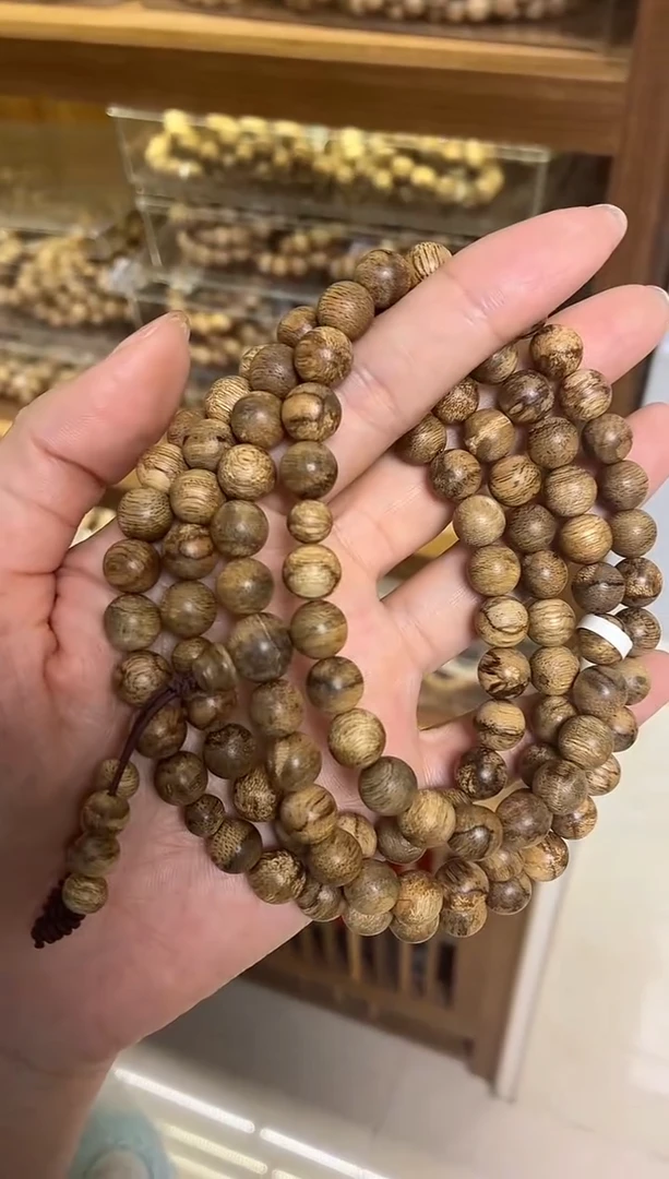 沉香手串文莱圆珠长串0.9蚁漏多样性发其一