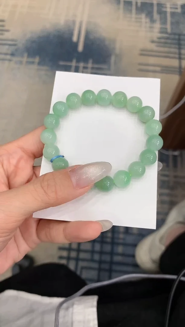 未镶嵌手串翡翠29晴绿手串
