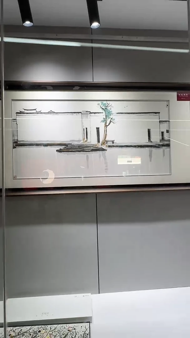 摆件瓷吴老师《双燕》陶瓷版画14带证书