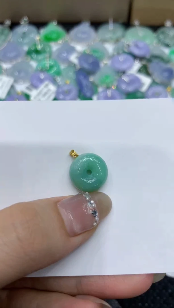 【闪购商品】翡翠颈饰18K金镶嵌222222222