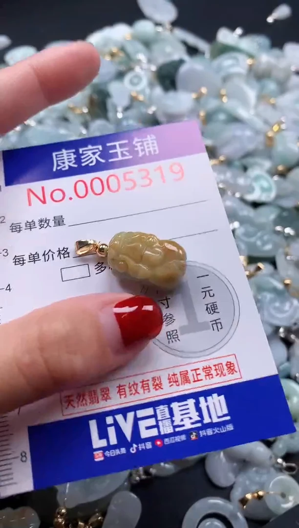 翡翠未镶嵌吊坠(不含链)5319