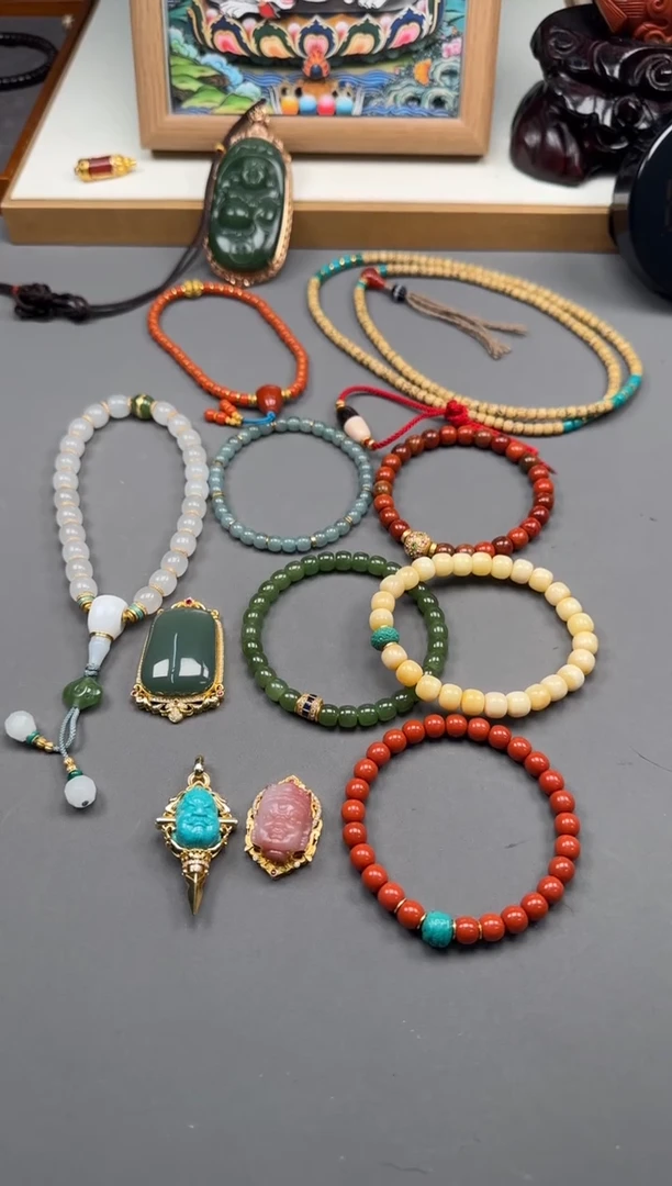 【闪购商品】绿松石配饰配饰18K金镶嵌配饰配饰