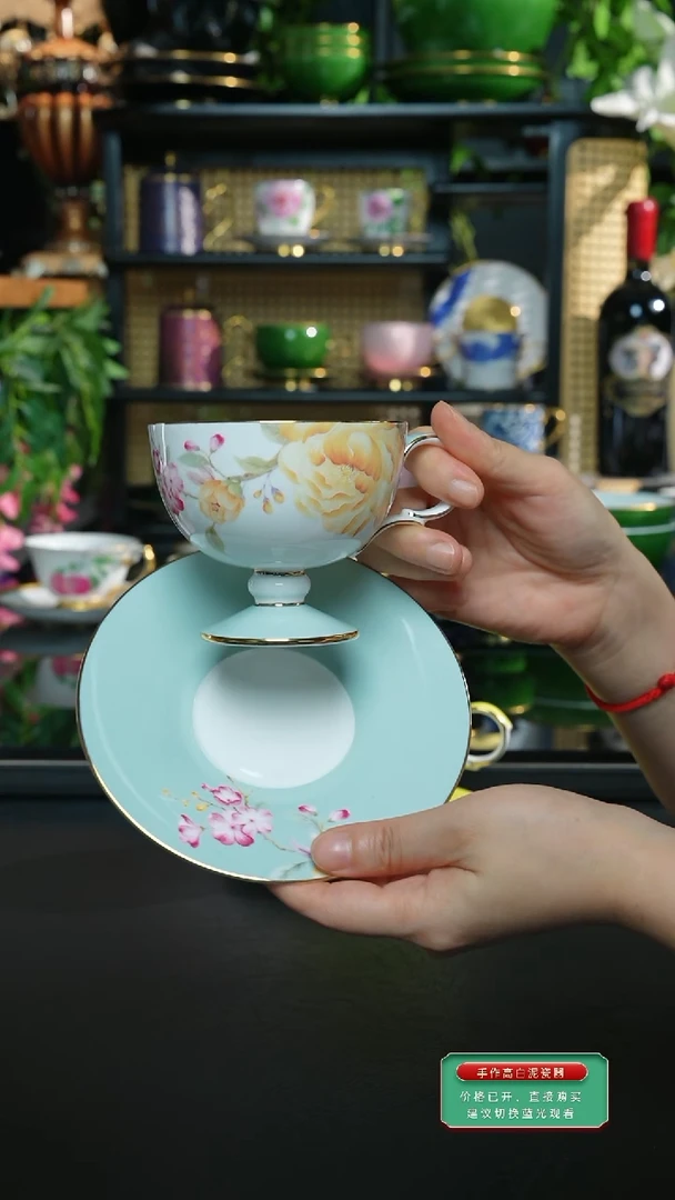 牡丹杯碟、、、、、、、、、、、