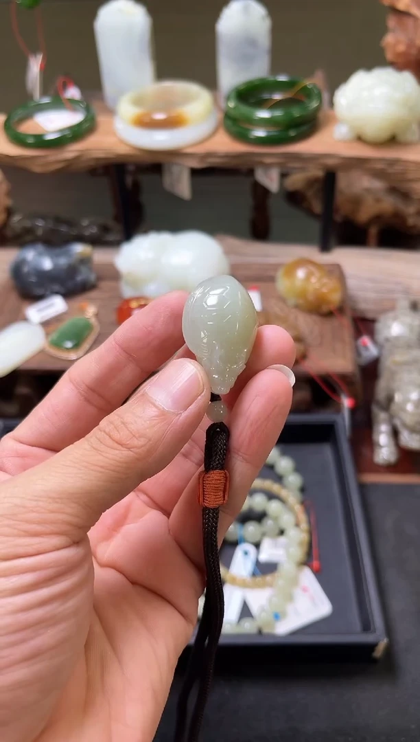 和田玉未镶嵌吊坠(不含链)且末迪克兰 龙龟900648