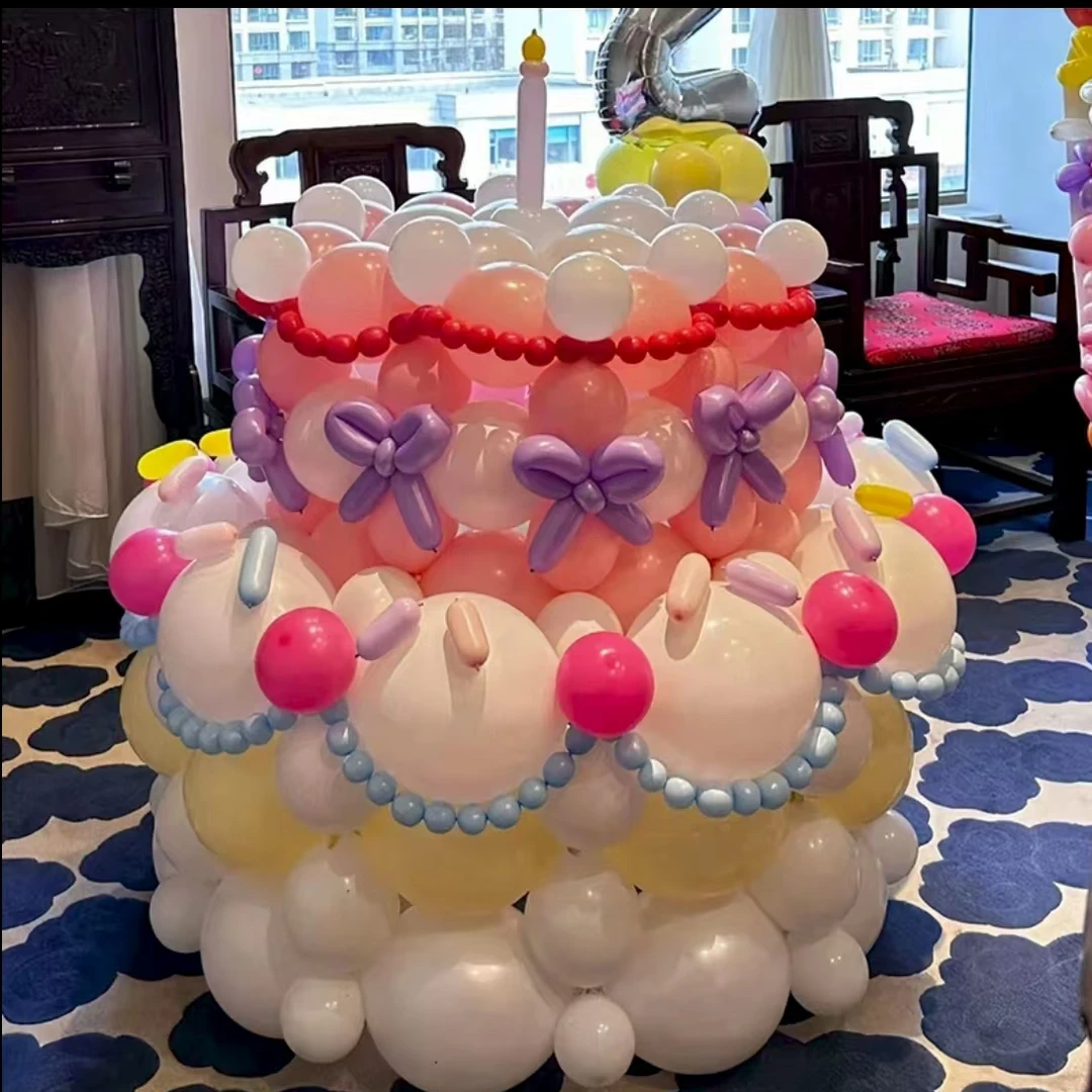 超大气球蛋糕diy材料生日礼物装饰生日布置造型惊喜拍照道具