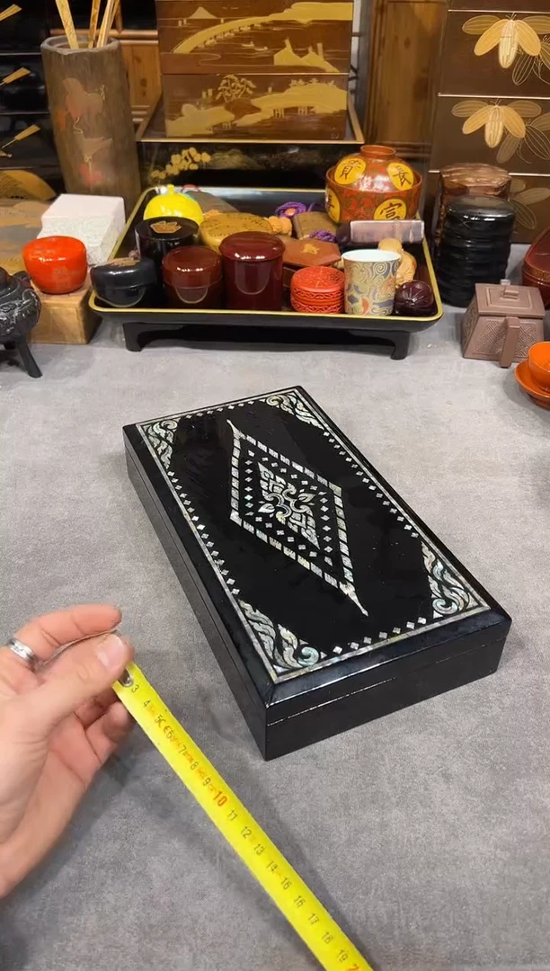螺钿 华子缸 大漆漆器大漆漆器