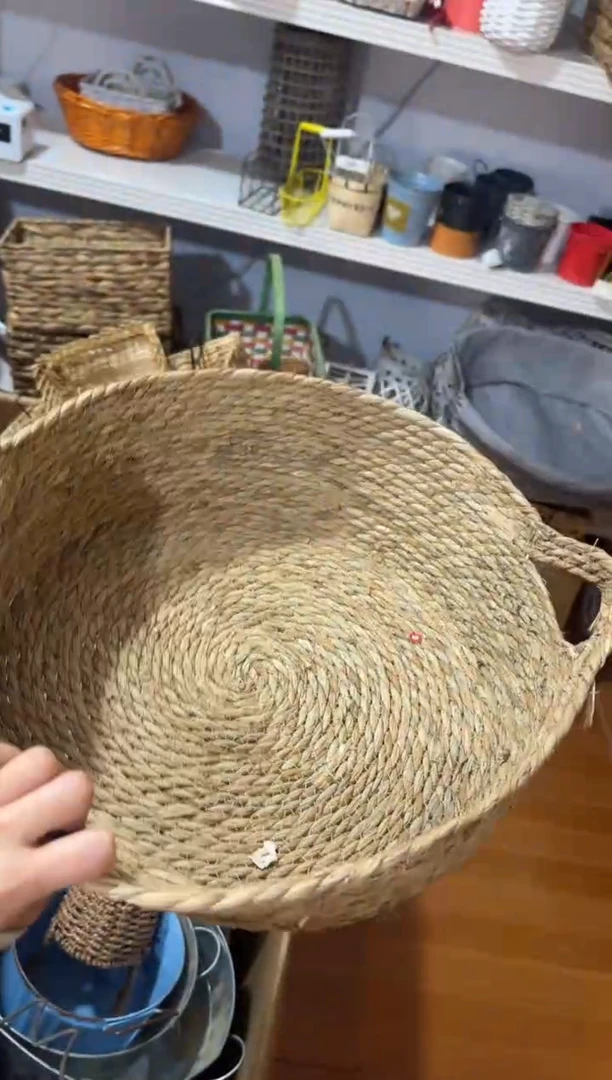 草编带耳朵猫窝大号