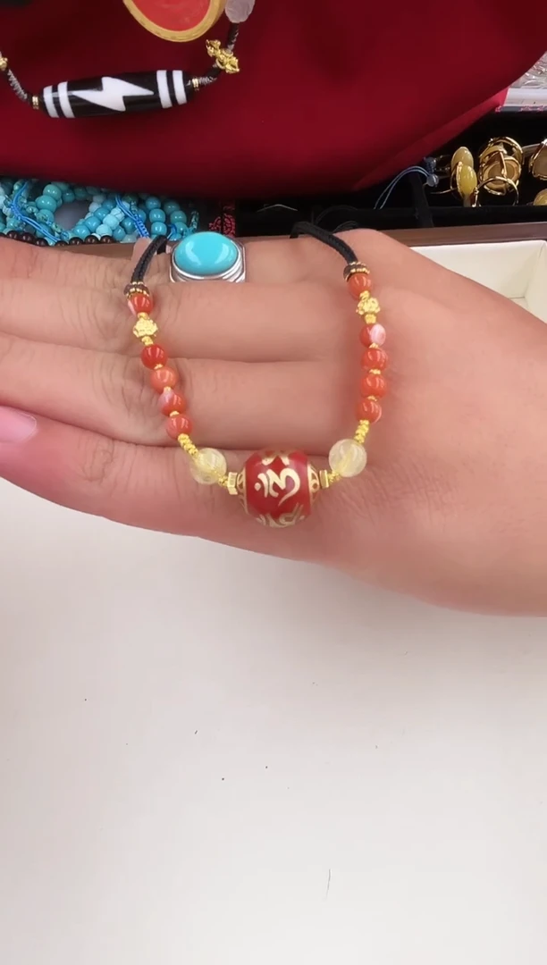 未镶嵌项链玛瑙/玉髓瓶子项链