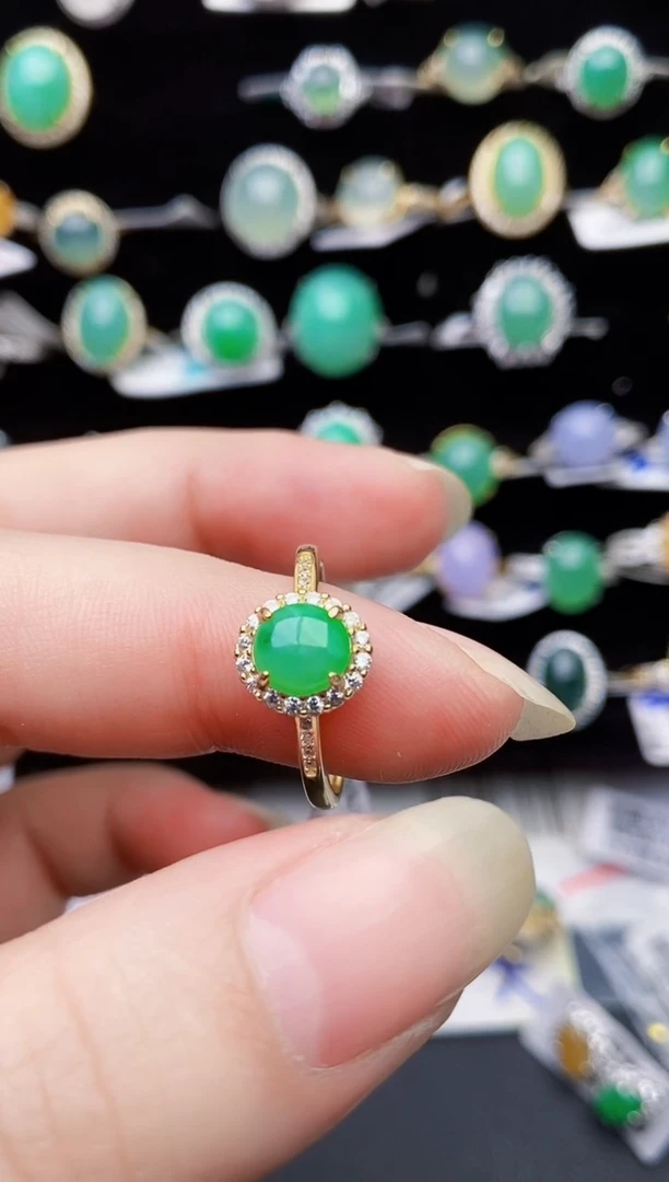 颈饰银S925镶嵌翡翠7065