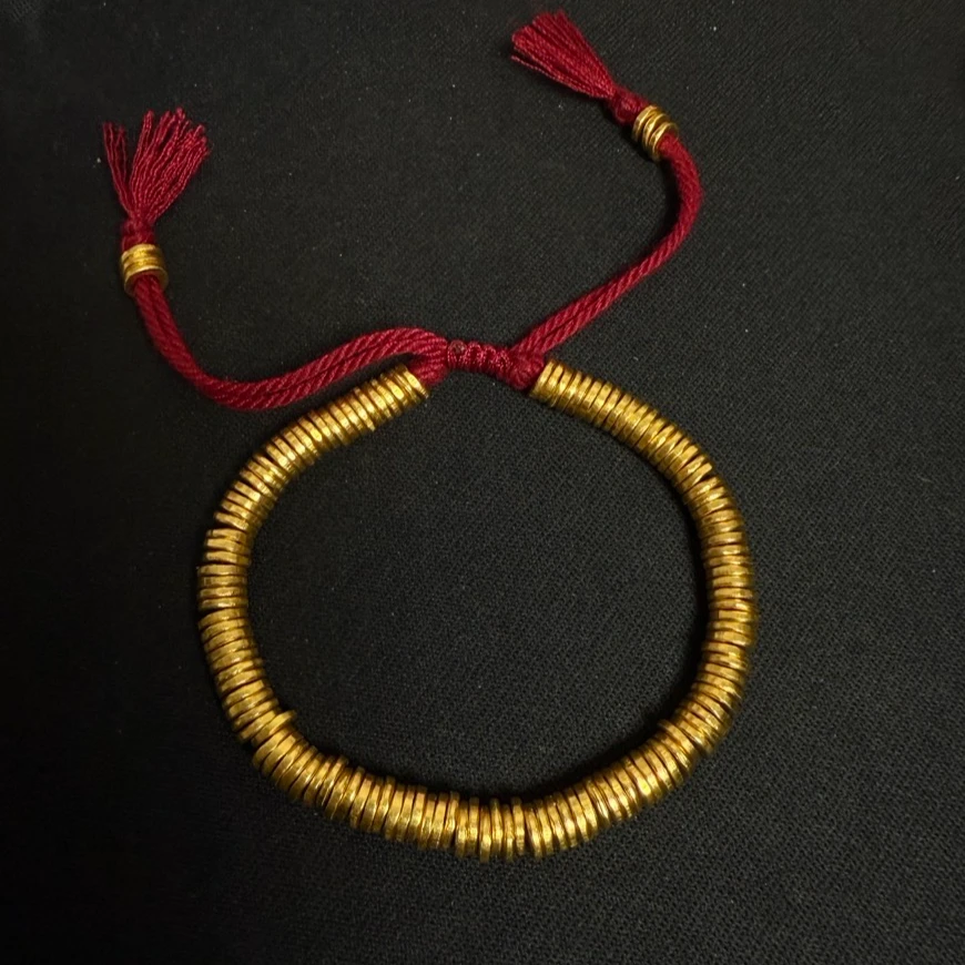 DS【萃华金店】黄金盘缠手链 古法金传承系列 素色经典 手工百搭款