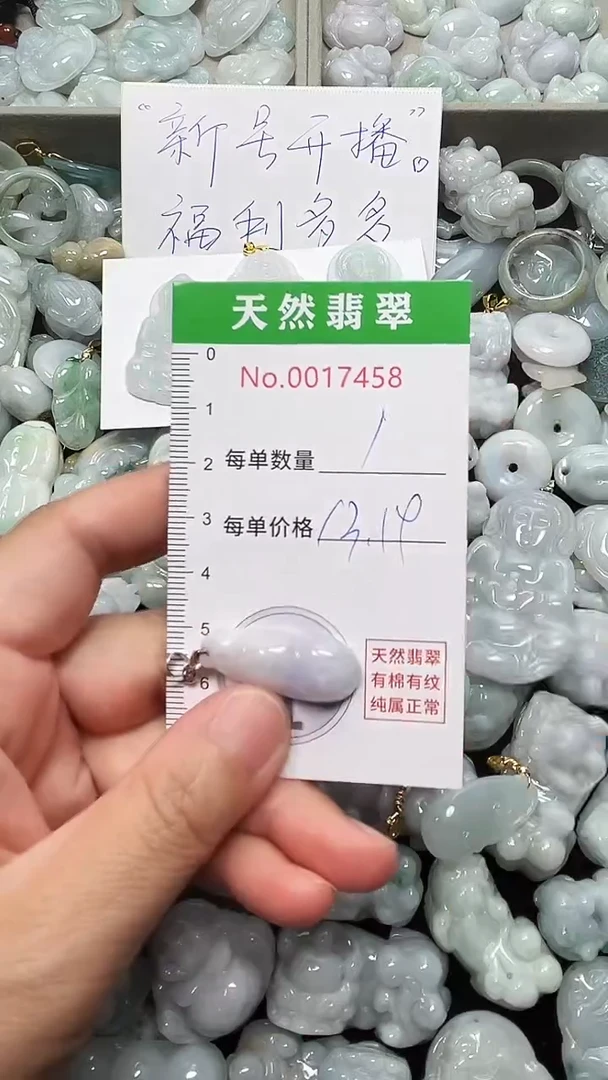 翡翠未镶嵌吊坠(不含链)7458