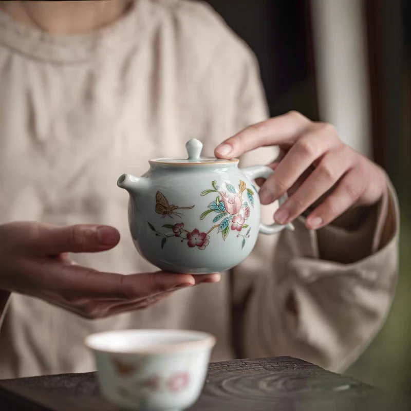 【瓷都德化-特产】粉青壶硕果D388