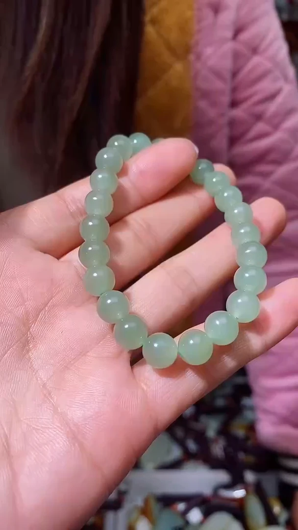 【闪购商品】和田玉手串未镶嵌卡8