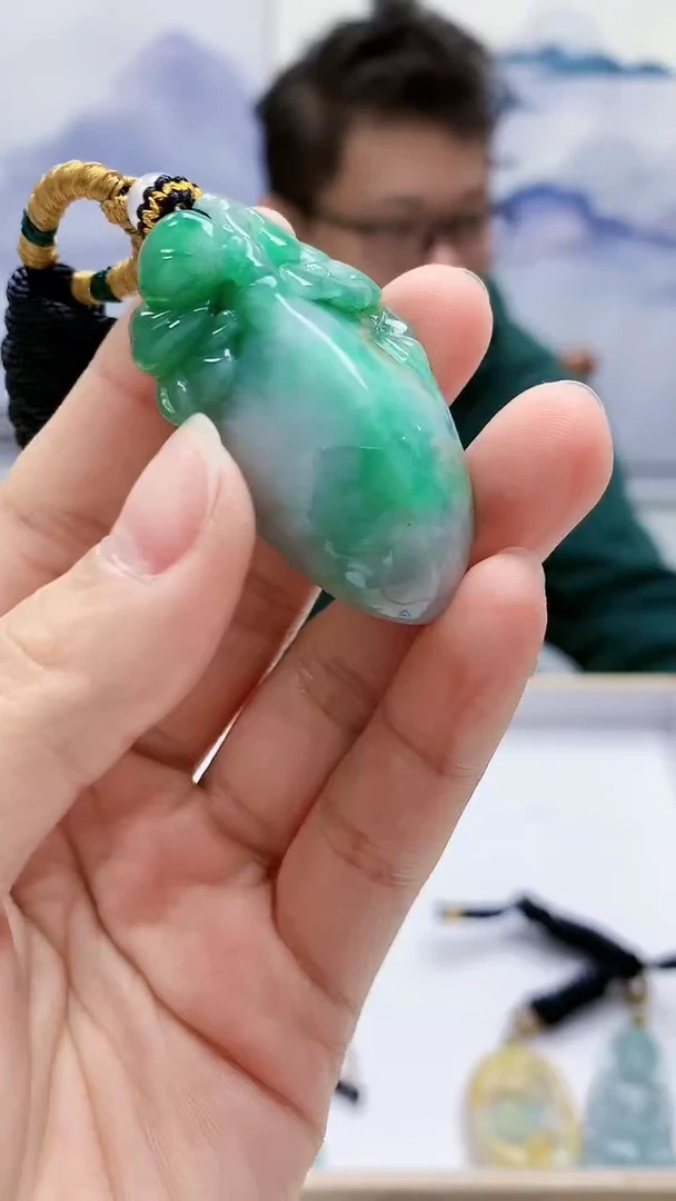 未镶嵌定制翡翠5175lr-毛货挂件41