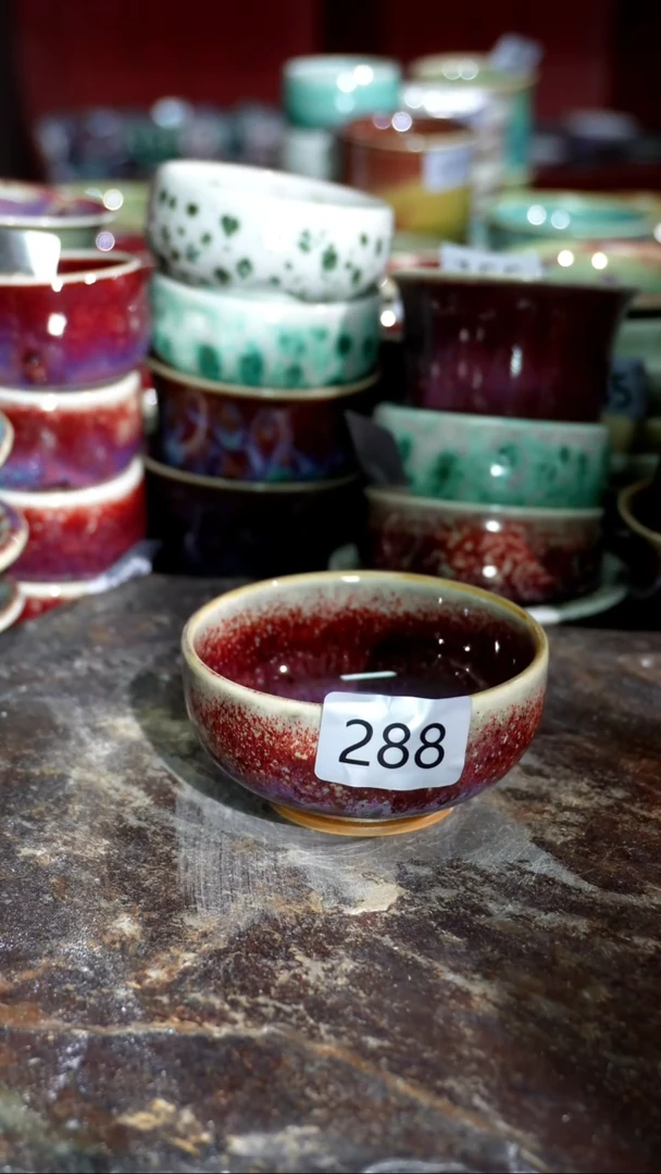 摆件精品窑变钧瓷茶器