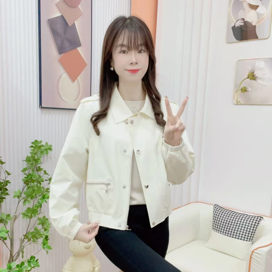 炬雅【晨露微凉】新款简约时尚翻领正肩洋气减龄显瘦百搭短款外套