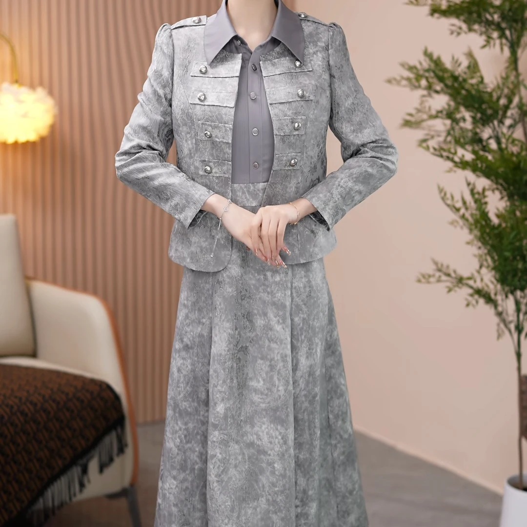 【芊恩女装】2253春季新款两件套套装洋气收腰显瘦气质女装