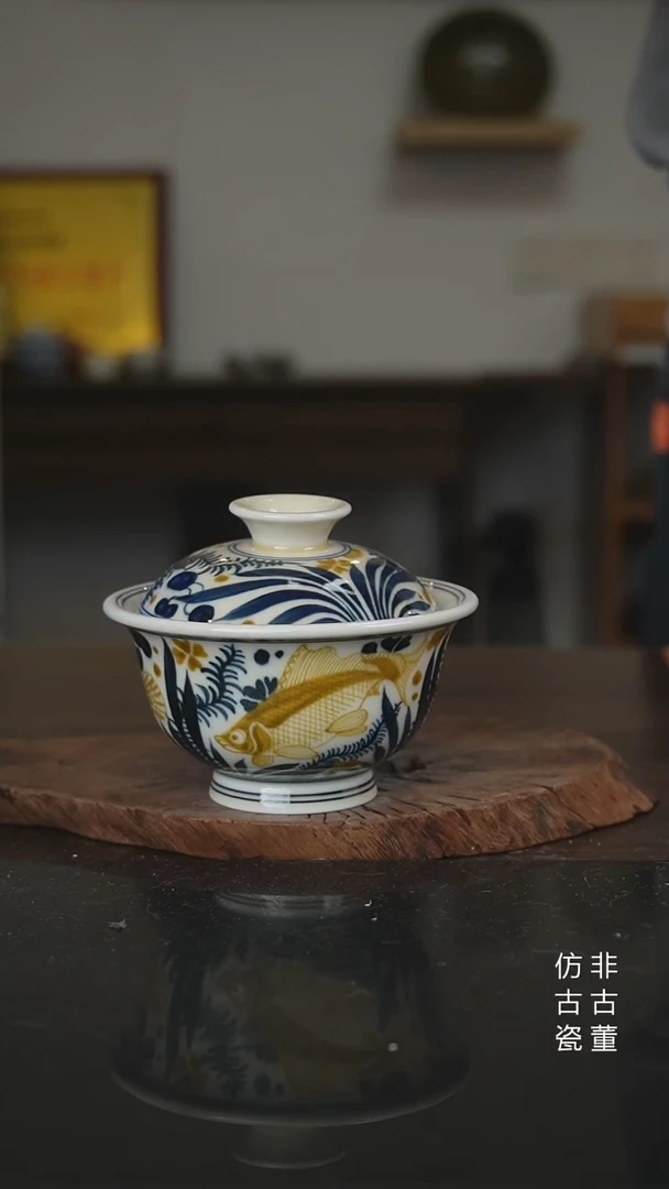 景德镇手工手绘陶瓷微瑕