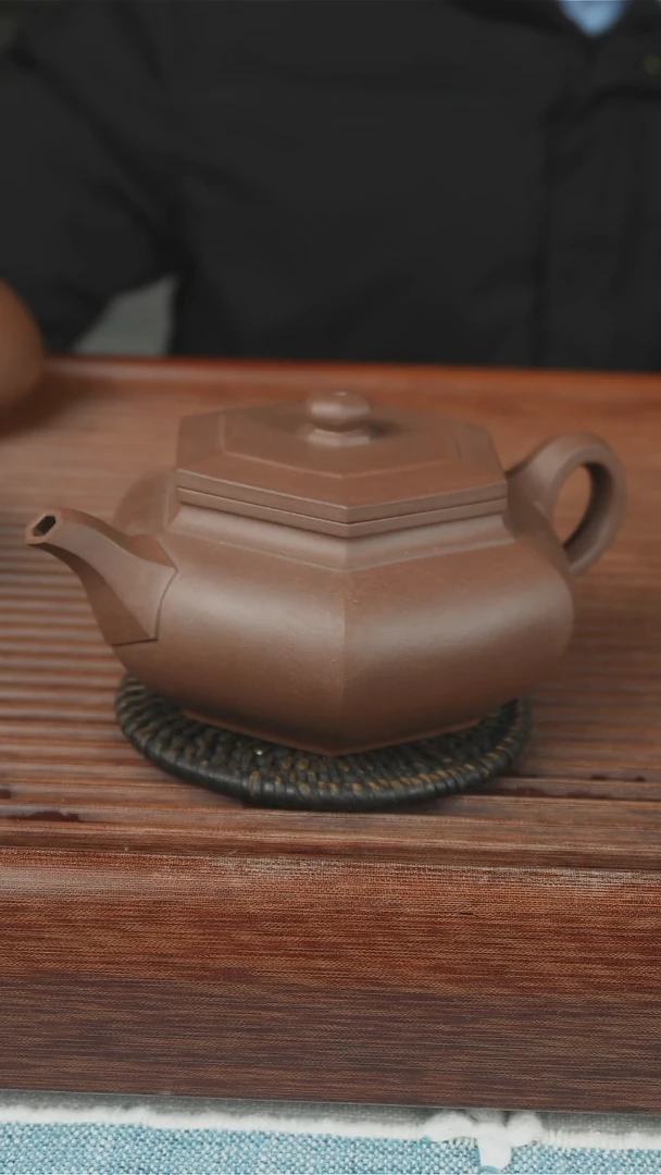 【闪购商品】紫砂茶壶全手工六方仿古