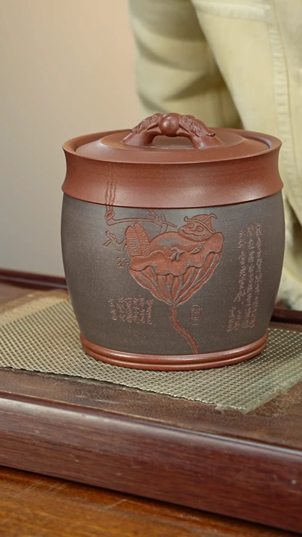 宜兴原矿紫砂茶叶罐