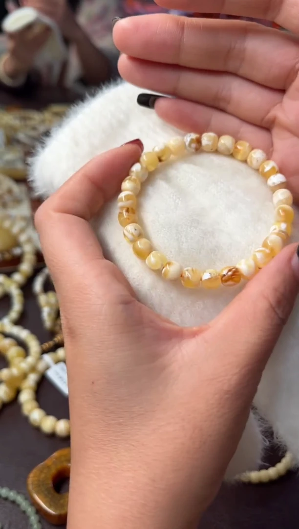 裸石蜜蜡未镶嵌瑕疵蜜蜡手串