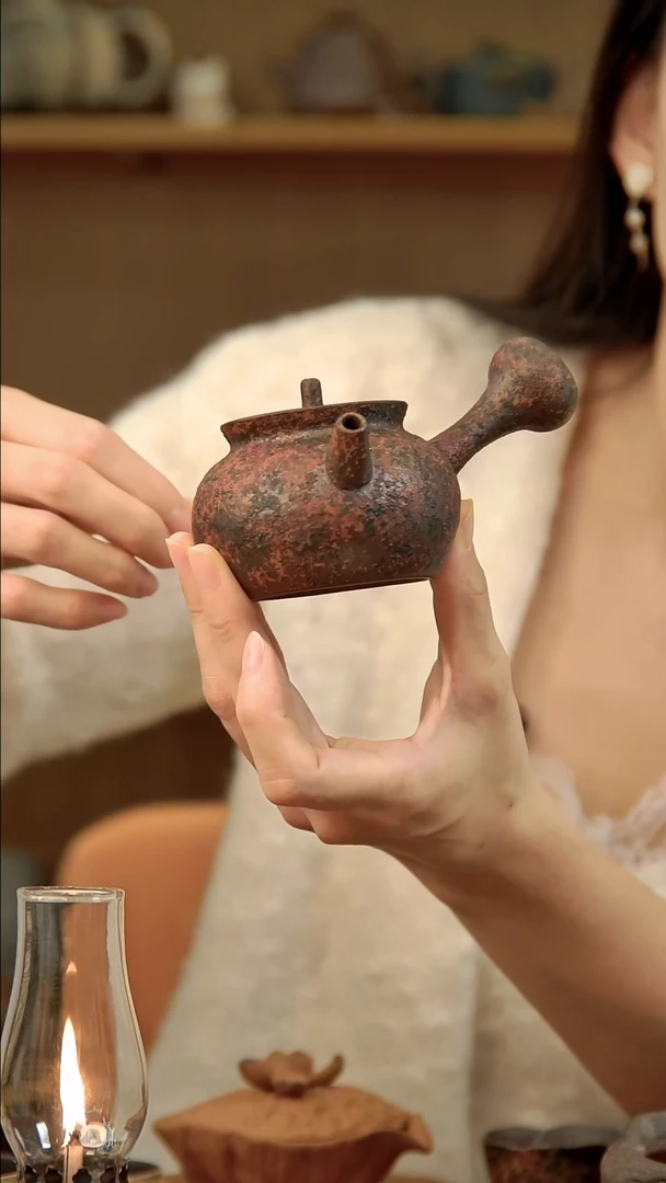 言野手作 岩矿小侧把壶